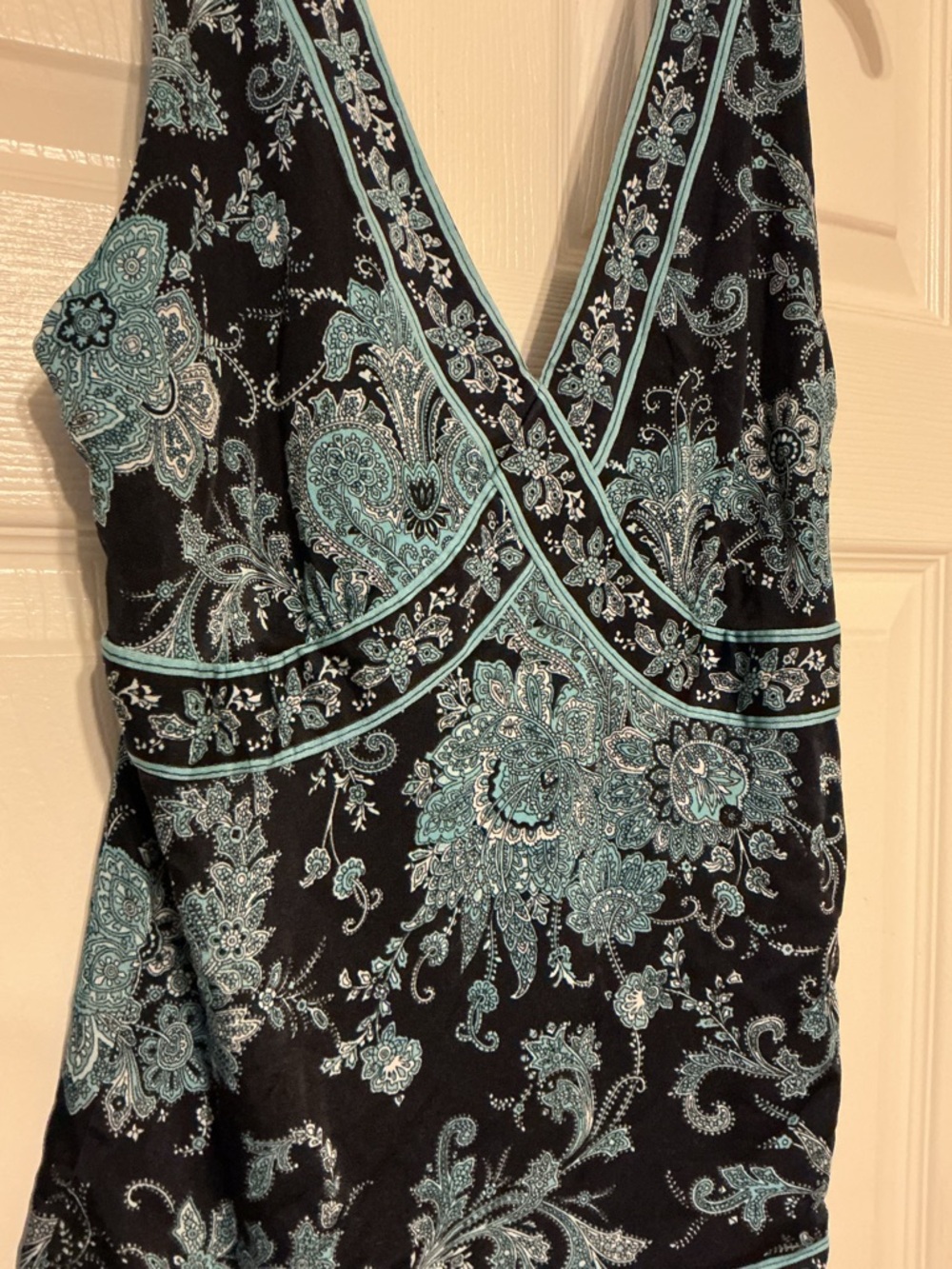 Tahari Arthur S. Levine Silk Blend Paisley Tank Top Size Small Womens Boho - Picture 3 of 6